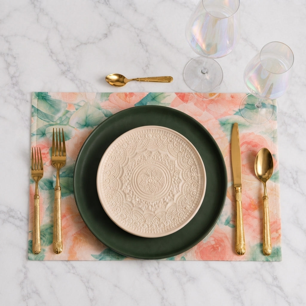 Individual Golden Bloom: Warm Peonies - imagen 2