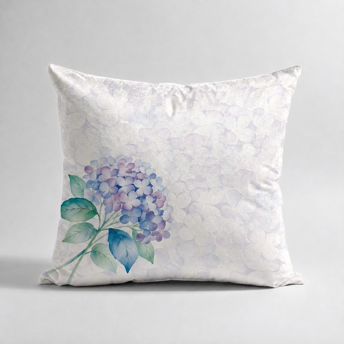 Cojines Mist Garden Estampados Florales - Blue Hydrangea Bouquette - Cojin Blue Hydrangea Bouquette