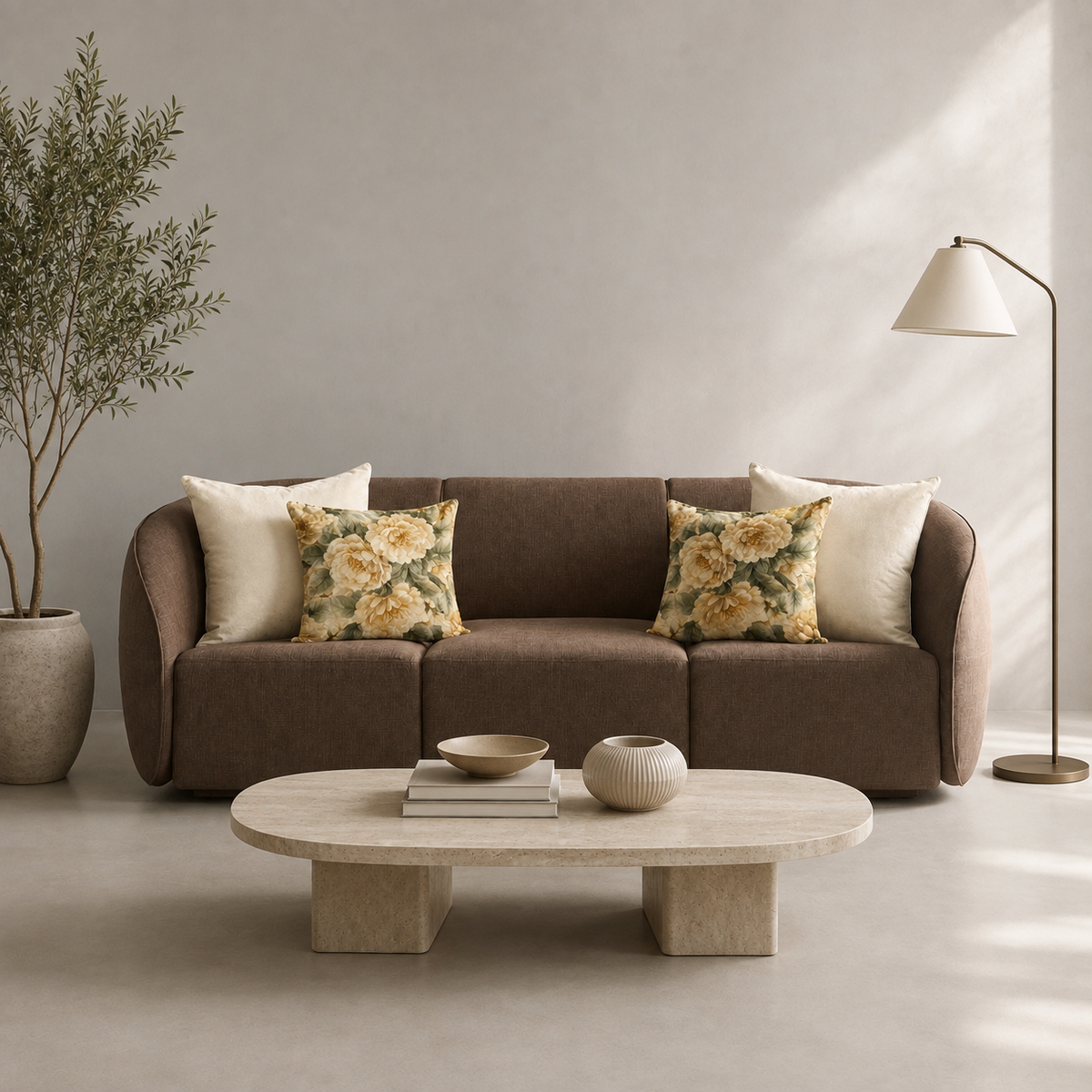 Cojines Heritage Meadow Unicolor - Warm Linen - Sala Warm Linen