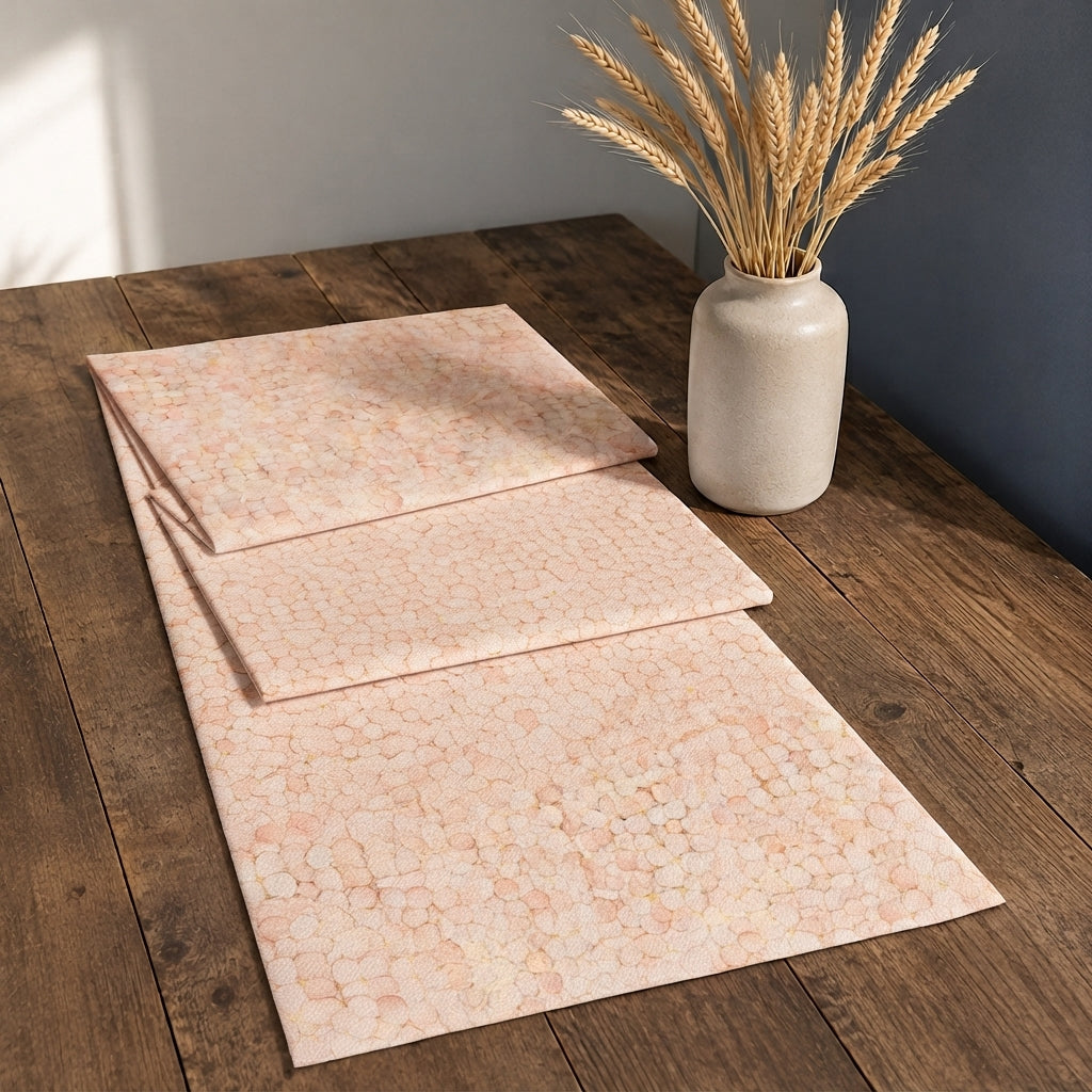 Camino de mesa Golden Bloom: Pink Hydrangeas - imagen 1