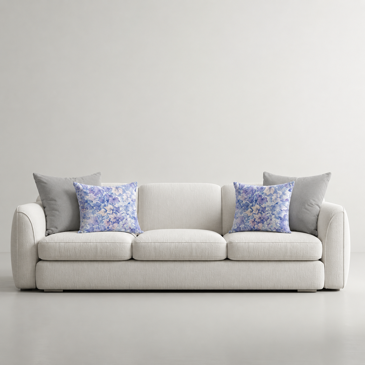 Cojines Mist Garden Estampados Florales - Sky Leaves - Sofa Sky Leaves