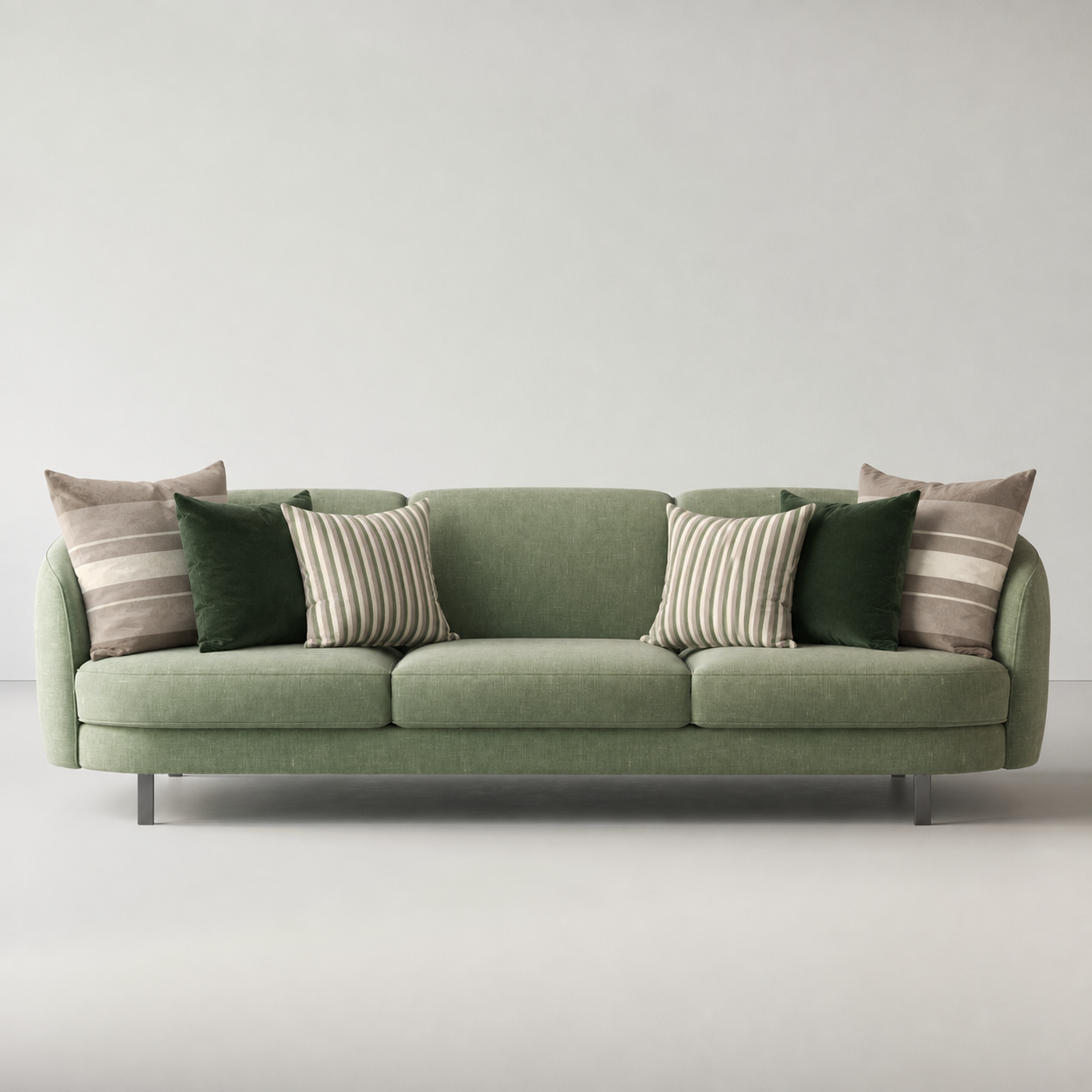Cojines Heritage Meadow Estampados Geometricos - Mushroom Taupe Lines - Sofa Mushroom Taupe Lines