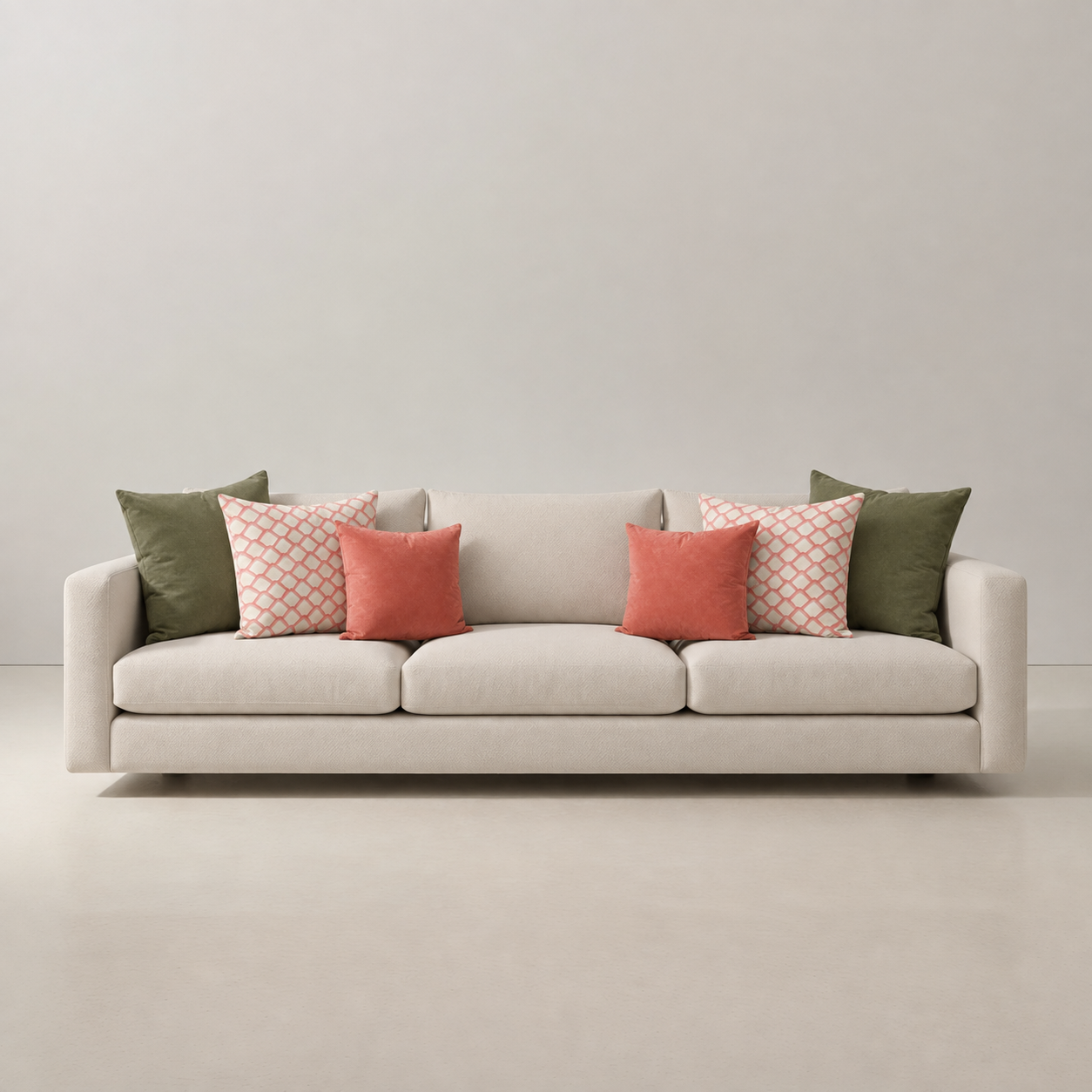 Cojines Golden Bloom Unicolor - Olive Terrace - Sofa Olive Terrace
