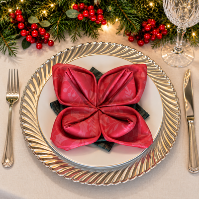 Servilletas de Tela Navideñas Christmas Magic Fold