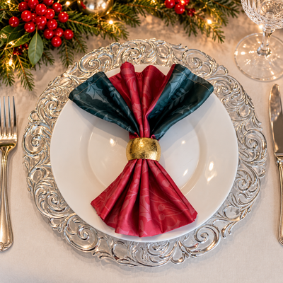 Servilletas de Tela Navideñas Christmas Magic Fold