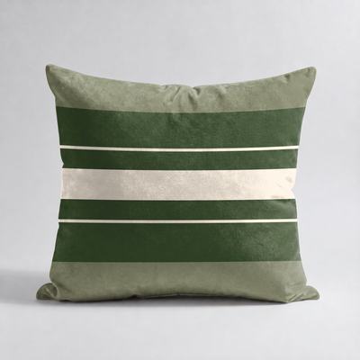 Cojines Golden Bloom Estampados Geometricos - Olive Terrace Lines - Cojin Olive Terrace Lines