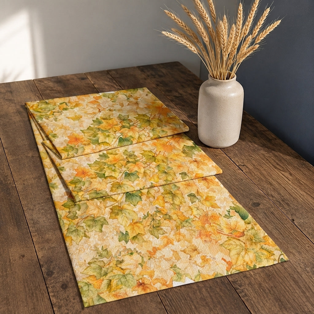 Camino de mesa Golden Bloom: Summer Leaves - imagen 1