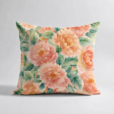 Cojines Golden Bloom Estampados Florales - Warm Peonies - Cojin Warm Peonies