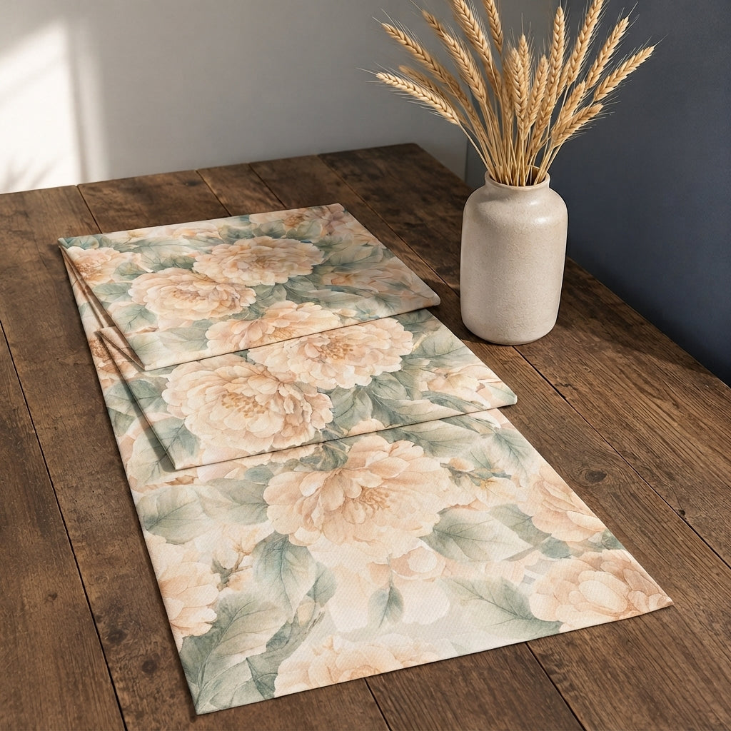 Camino de mesa Heritage Meadow: Meadow Peonies - imagen 1