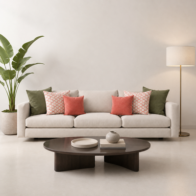 Cojines Golden Bloom Estampados Geometricos - Rose Honeycomb - Sala Rose Honeycomb