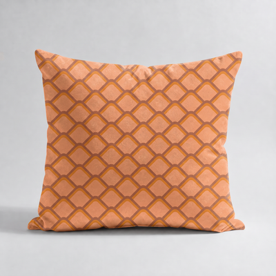 Cojines Golden Bloom Estampados Geometricos - Apricot Honeycomb - Cojin Apricot Honeycomb