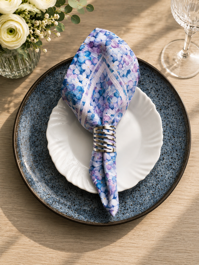 Servilleta Mist Garden: Blue Hydrangeas - imagen 2