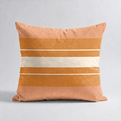 Cojines Golden Bloom Estampados Geometricos - Apricot Rose Lines - Cojin Apricot Rose Lines