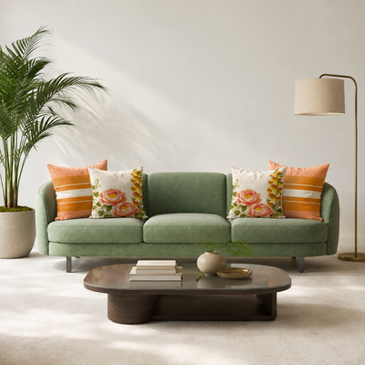Cojines Golden Bloom Estampados Geometricos - Apricot Rose Lines - Sala Apricot Rose Lines