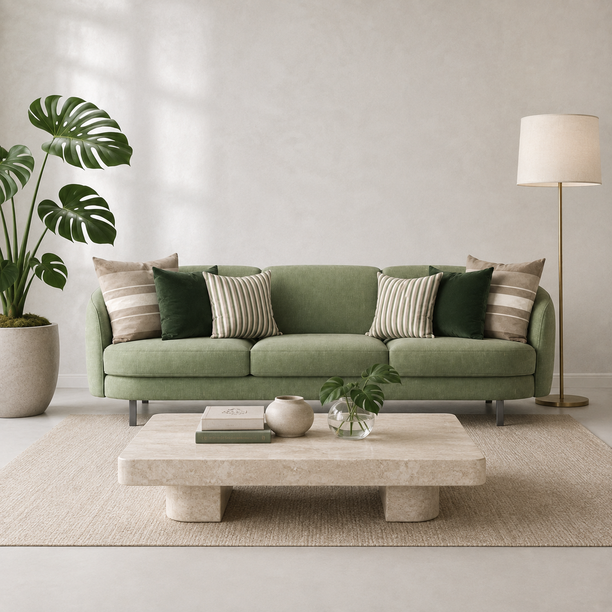 Cojines Heritage Meadow Estampados Geometricos - Silver Garden Stripes - Sala Silver Garden Stripes