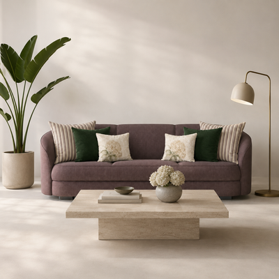Cojines Heritage Meadow Estampados Florales - Hydrangea Beige Bouquette - Sala Hydrgange Beige Bouquette