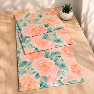 Camino de mesa Golden Bloom: Warm Peonies - imagen 1
