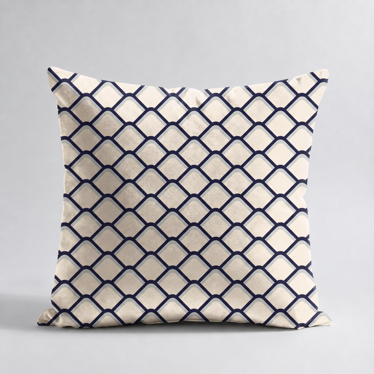 Cojines Mist Garden Estampados Geometricos - Blue Honeycomb - Cojin Blue Honecomb