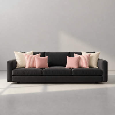 Cojines Golden Bloom Unicolor - Warm Linnen - Sofa Warm Linnen