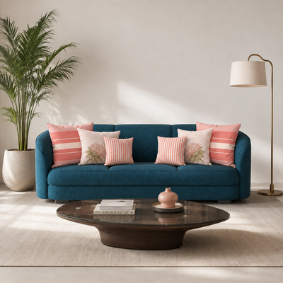 Cojines Golden Bloom Estampados Geometricos - Rose Stripes - Sala Rose Stripes