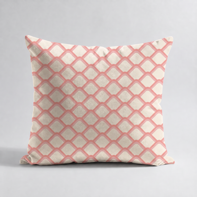 Cojines Golden Bloom Estampados Geometricos - Rose Honeycomb - Cojin Rose Honeycomb