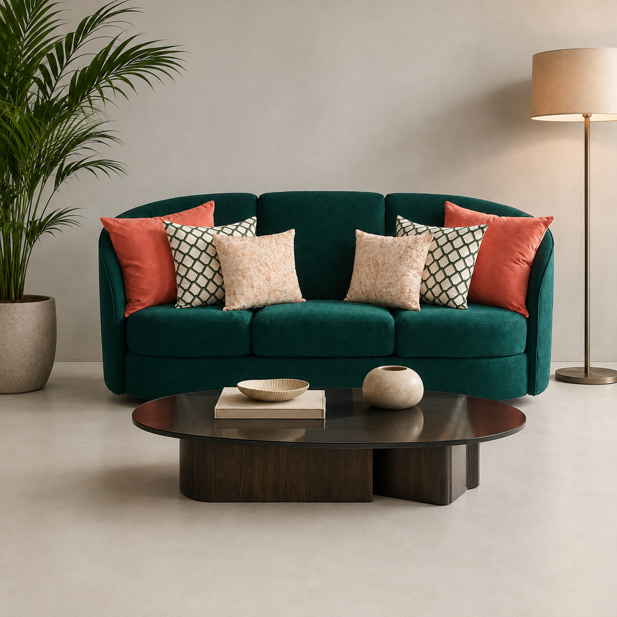 Cojines Golden Bloom Estampados Geometricos - Green Honeycomb - Sala Green Honeycomb