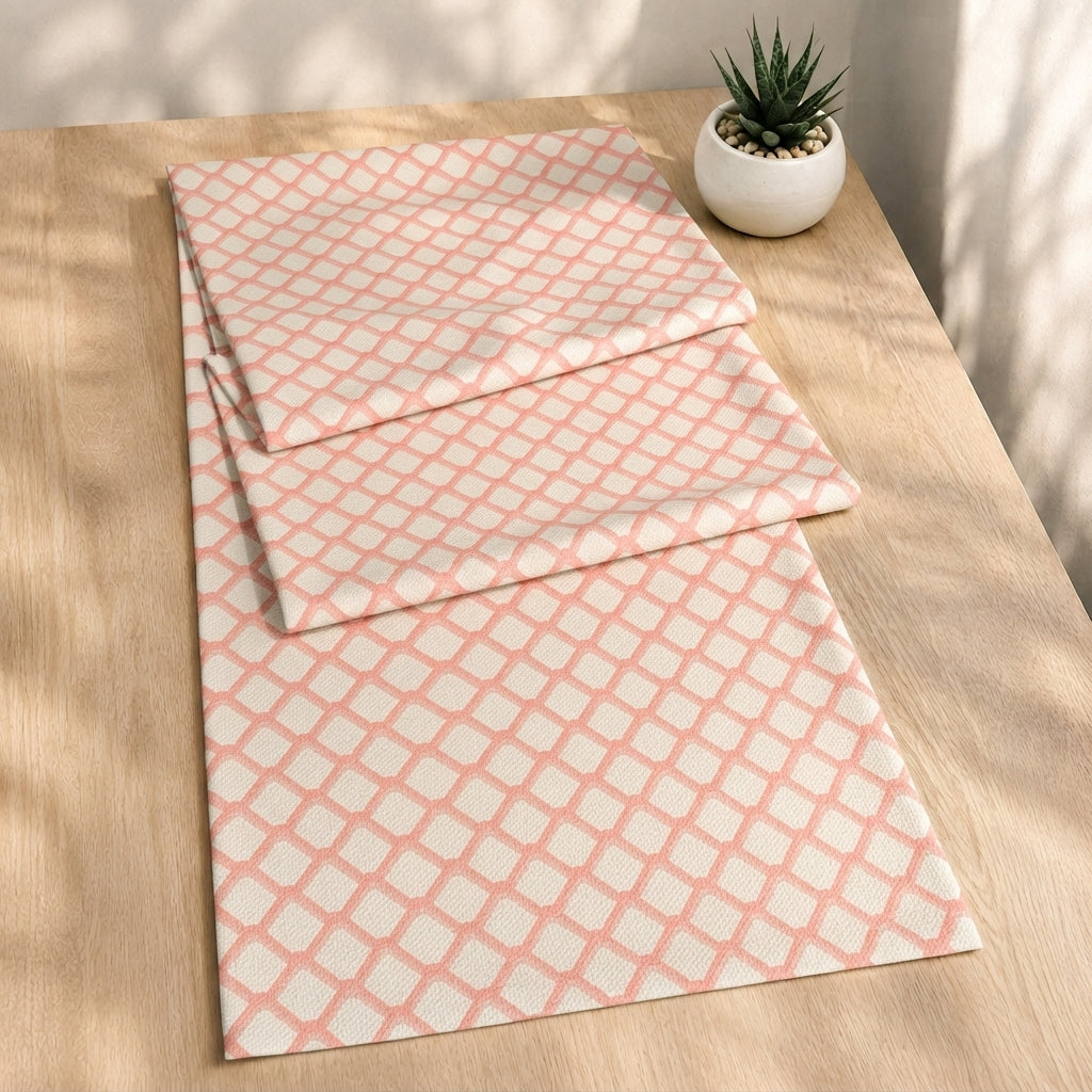 Camino de mesa Golden Bloom: Pink Honeycomb - imagen 1