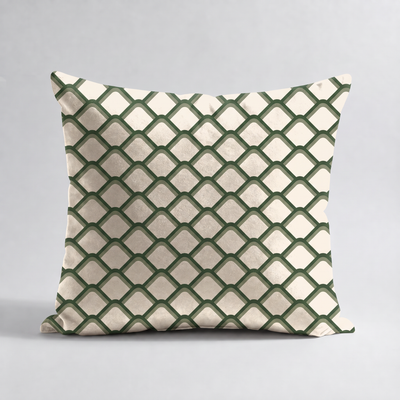 Cojines Heritage Meadow Estampados Geometricos - Meadow Green Honeycomb - Cojin Meadow Green Honeycomb