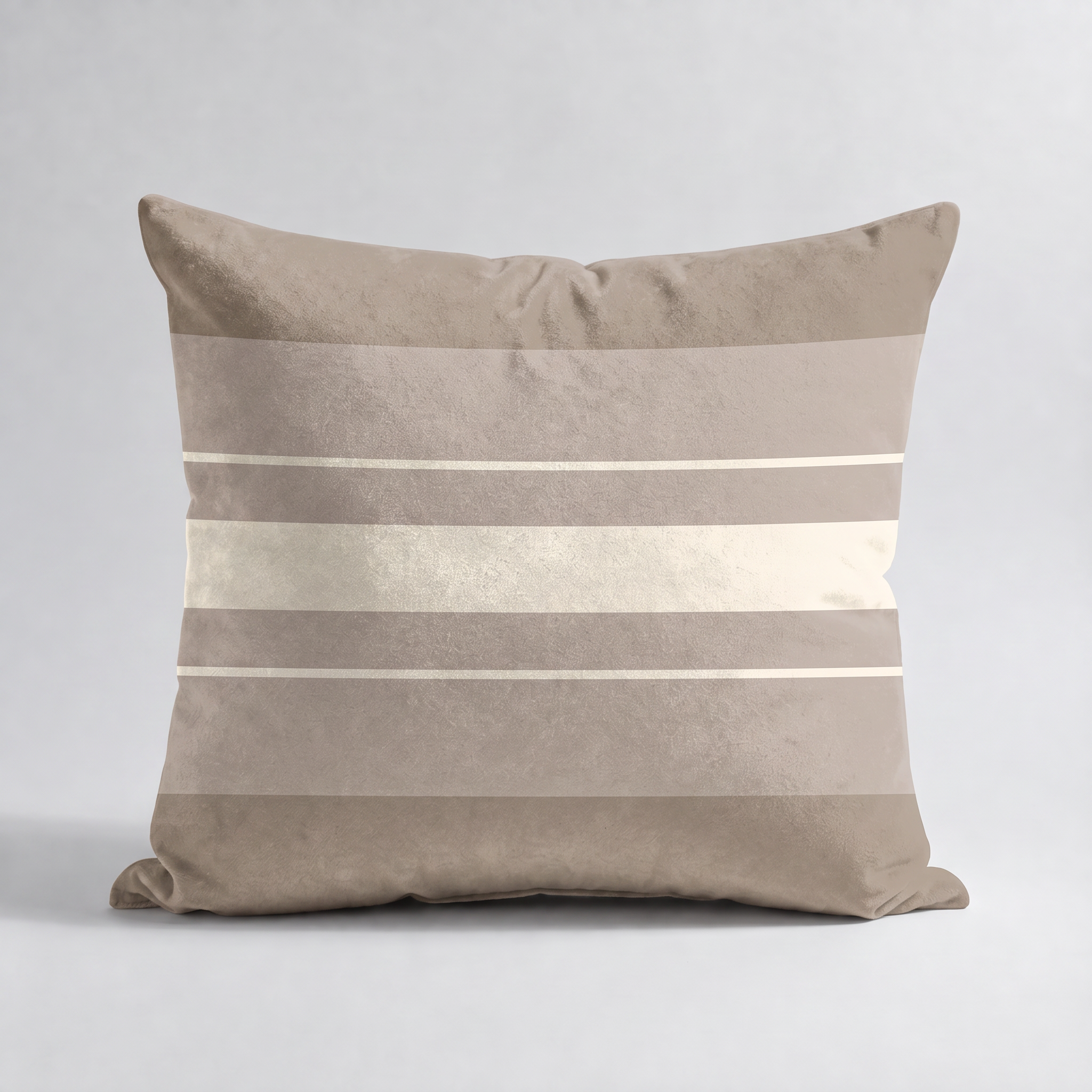Cojines Heritage Meadow Estampados Geometricos - Mushroom Taupe Lines - Cojin Mushroom Taupe Lines