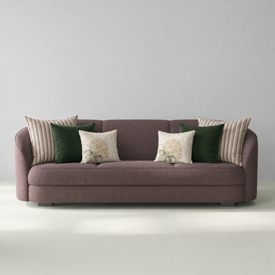 Cojines Heritage Meadow Estampados Geometricos - Mushroom Taupe Stripes - Sofa Mushroom Taupe Stripes B