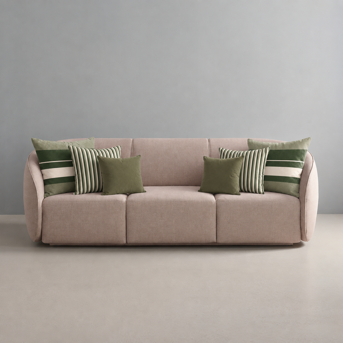 Cojines Heritage Meadow Estampados Geometricos - Olive Terrace Stripes - Sofa Olive Terrace Stripes