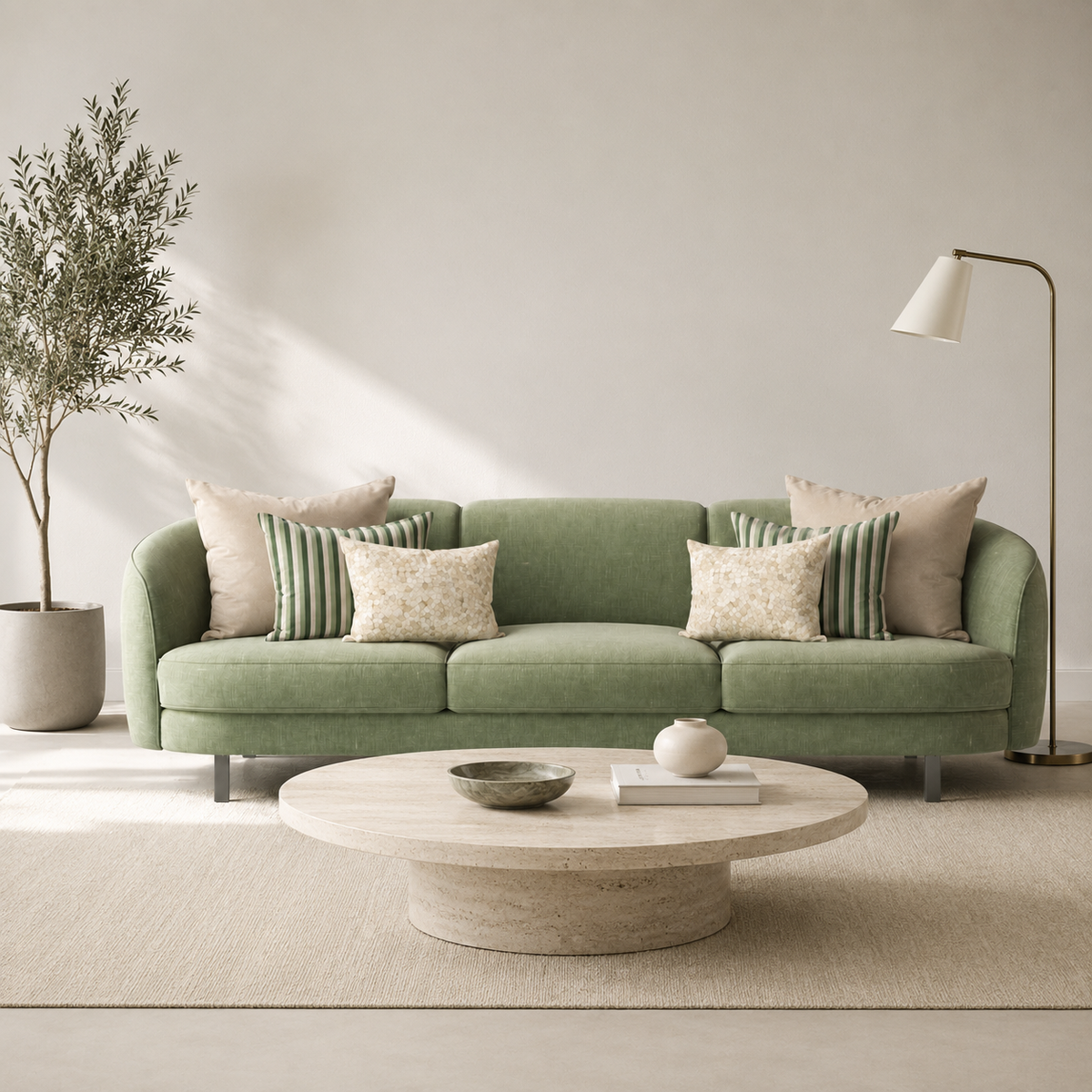 Cojines Heritage Meadow Estampados Geometricos - Stone Garden Stripes - Sala Stone Garden Stripes