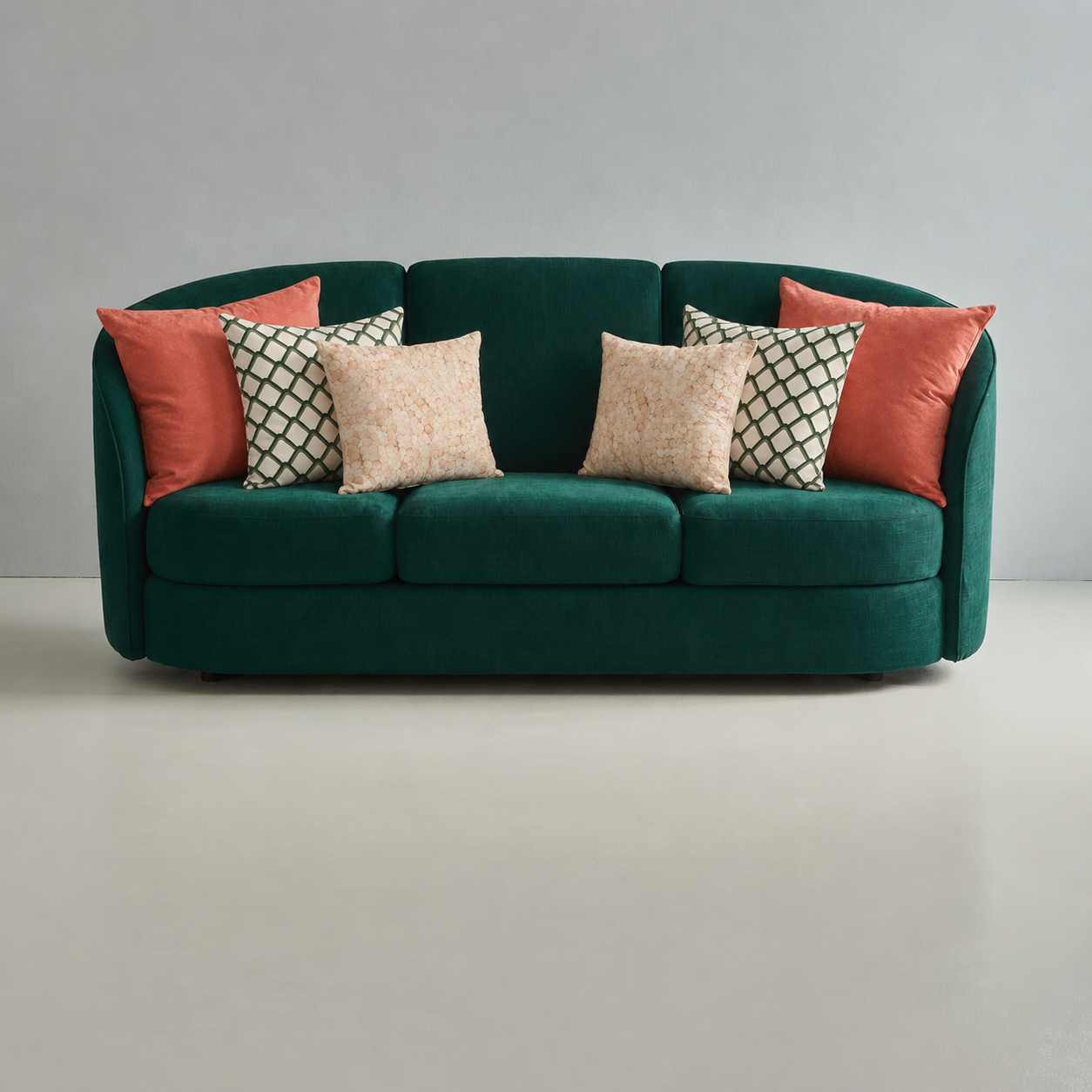 Cojines Golden Bloom Estampados Geometricos - Green Honeycomb - Sofa Green Honeycomb