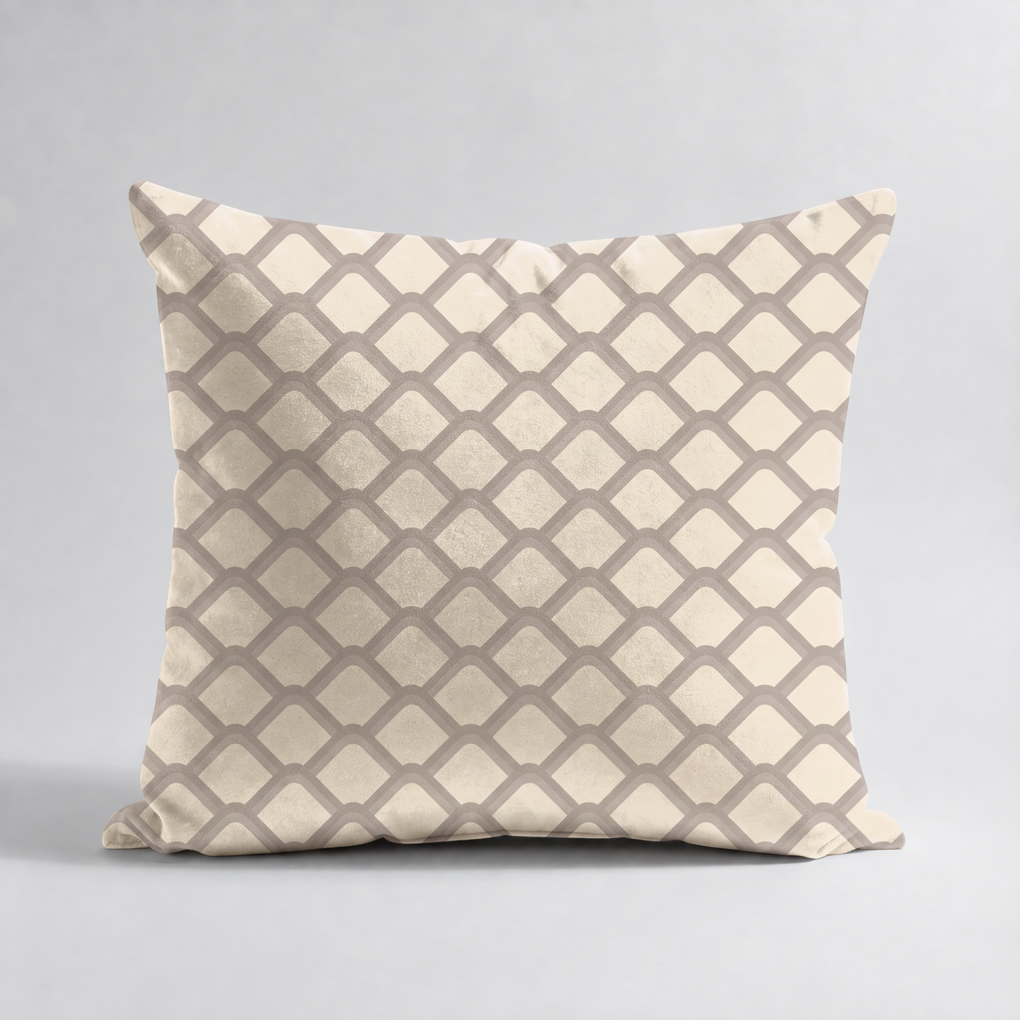 Cojines Heritage Meadow Estampados Geometricos - Mushroom Taupe Honeycomb - Cojin Mushroom Taupe Honeycomb