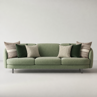 Cojines Heritage Meadow Estampados Geometricos - Mushroom Taupe Lines - Sofa Mushroom Taupe Lines