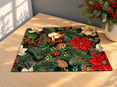 Individuales Navideños Winter Herbarium